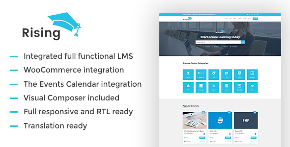 Rising –  LMS WordPress Theme