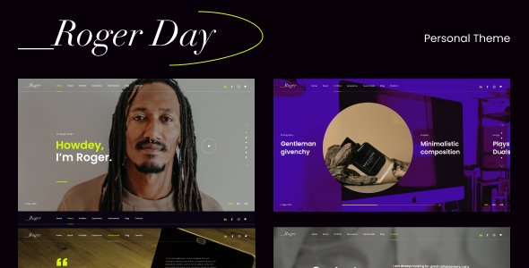 Roger Day. - Personal CV/Resume WordPress Theme