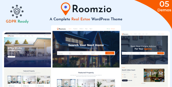 Roomzio - Real Estate WordPress Theme