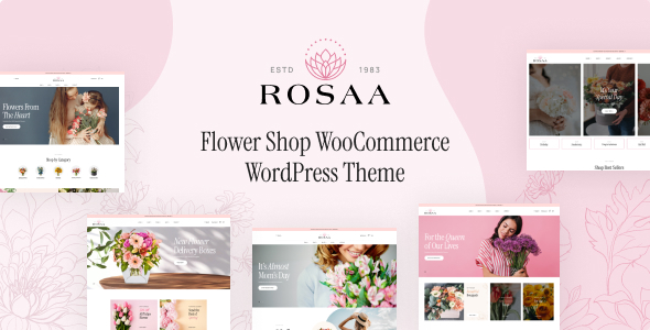 Rosaa - Flower Shop WordPress Theme