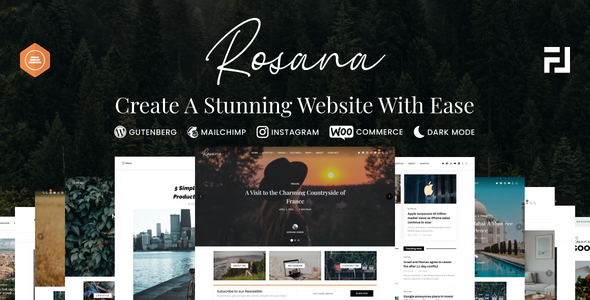 Rosana - Creative WordPress Blog/Magazine Theme