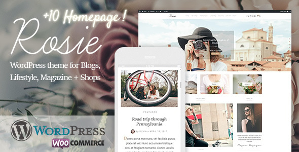 Rosie - A Beautiful WordPress Blog and Shop Theme