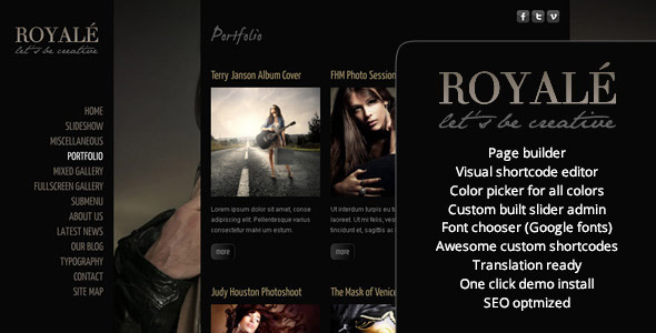 Royale - Creative WordPress Theme