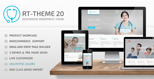 RT-Theme 20 | Health and Medical Product Catalog WordPress Theme