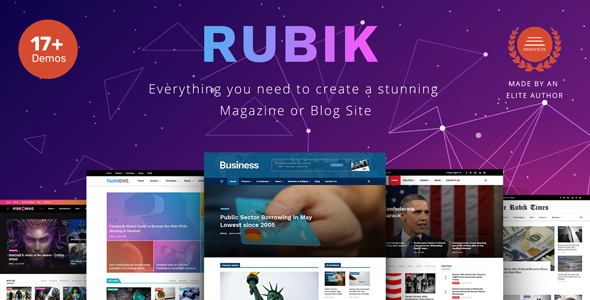 Rubik - Magazine and Blog WordPress Theme