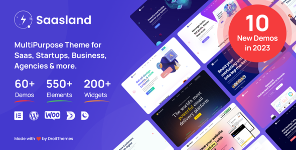 Saasland - Saas, Startup, Technology & IT Solutions WordPress Theme