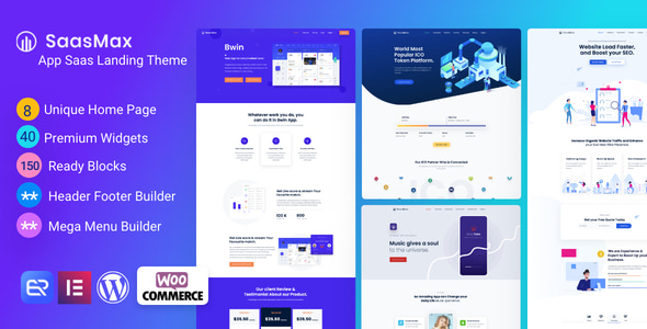 Saasmax - Saas Startup WordPress Theme