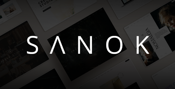 Sanok - Clean Minimalist One & Multipage WordPress Theme