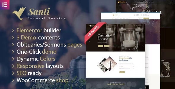 Santi -  Funeral Home WordPress Theme