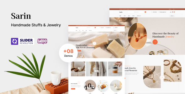 Sarin – Handmade Stuffs and Jewelry WooCommerce WordPress Theme