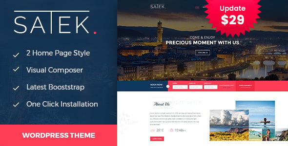 Satek : Resort and Hotel WordPress Theme