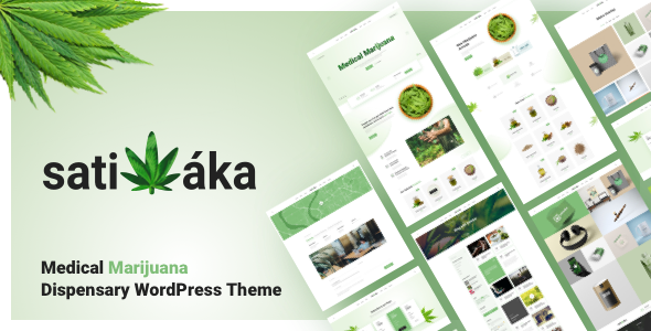 Sativaka - Medical Marijuana Dispensary WordPress