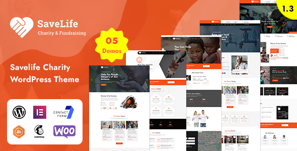 Savelife - Charity & Donation WordPress Theme