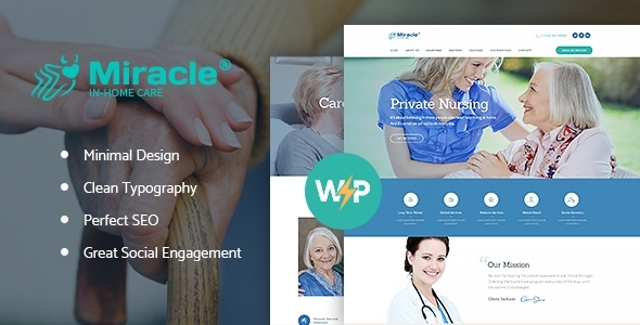 Saveo | In-home Care & Private Nursing Agency WordPress Theme