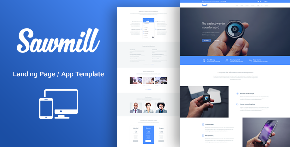 Sawmill - Onepage Product Landing WordPress Theme