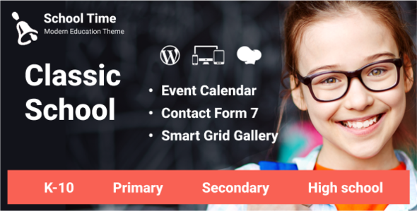 School Time - Modern Education WordPress Theme