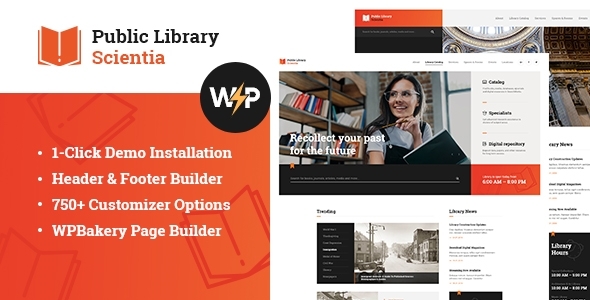 Scientia | Public Library & Book Store Education WordPress Theme