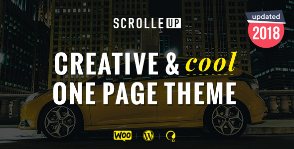 ScrolleUP - Creative One Page WordPress Theme