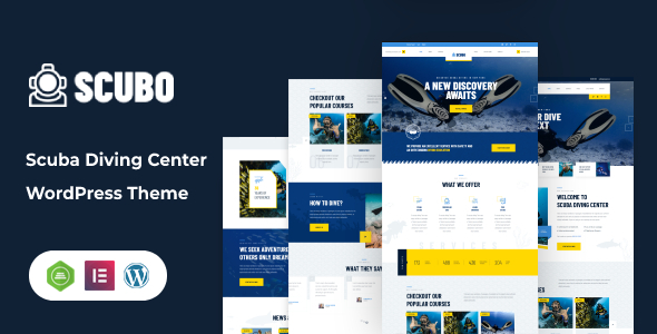 Scubo - Scuba Diving Centre WordPress Theme + RTL