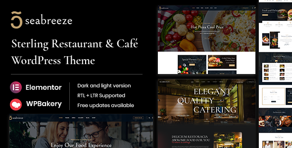 Seabreeze - Restaurant and Cafe WordPress Theme