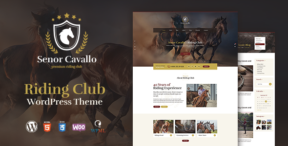 Senor Cavallo - Horse Riding Club WordPress Theme