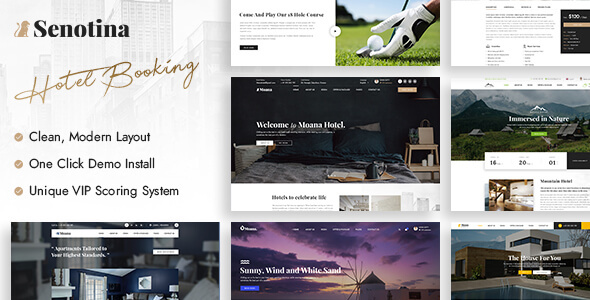 Senotina - Resort and Hotel WordPress Theme