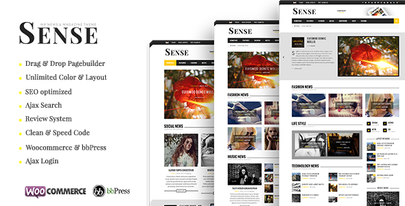 Sense - Blog and Magazine WordPress Theme