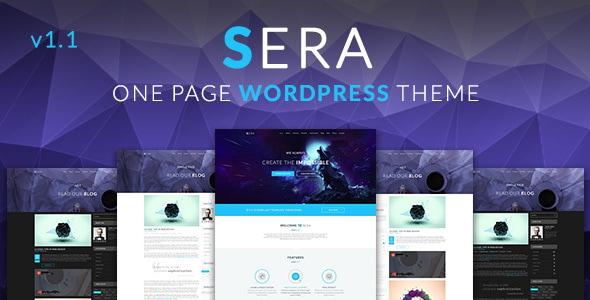 Sera - OnePage Multi-Purpose WordPress Theme