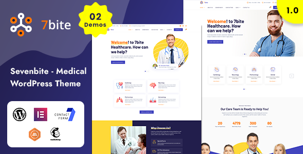 Sevenbite - Health and Medical WordPress Theme