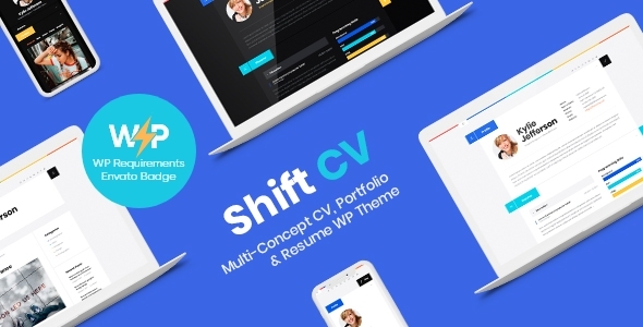 ShiftCV - Blog \ Resume \ Portfolio \ WordPress Theme