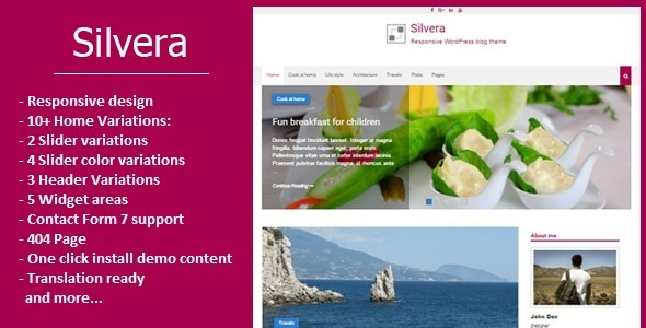 Silvera - Responsive WordPress Blog Theme