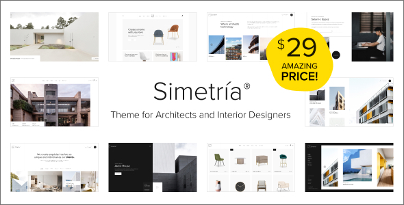 Simetria - Architecture & Interior WordPress Theme