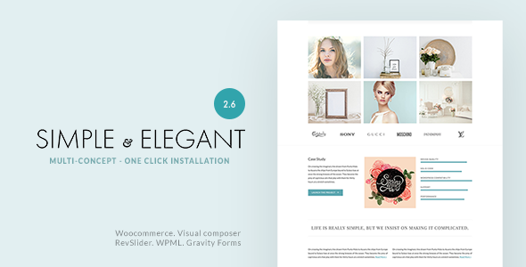 Simple & Elegant - Multi-Purpose WordPress Theme