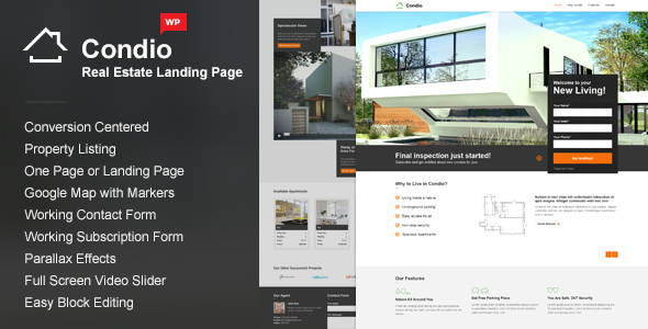 Single Property WordPress Theme - Condio