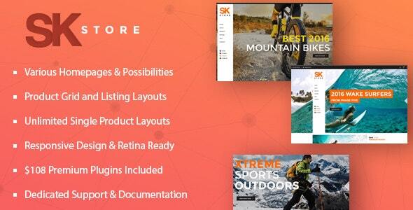 SK Store -  Responsive WP theme for Sport and Athletes