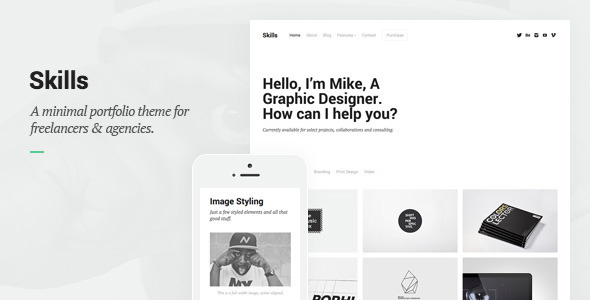 Skills - Creative Portfolio WordPress Theme