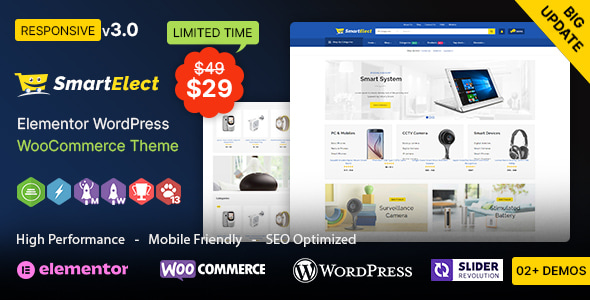 SmartElect WP - Electronics Elementor WooCommerce Theme