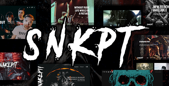 Snakepit - A Rock and Metal Oriented Music WordPress Theme