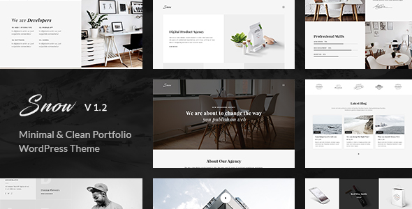 Snow | Minimal & Clean WordPress Portfolio Theme