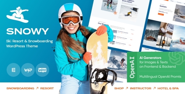 Snowy - Ski Resort WordPress Theme