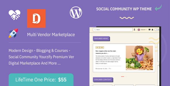 Socify -  Marketplace & Community WordPress Theme