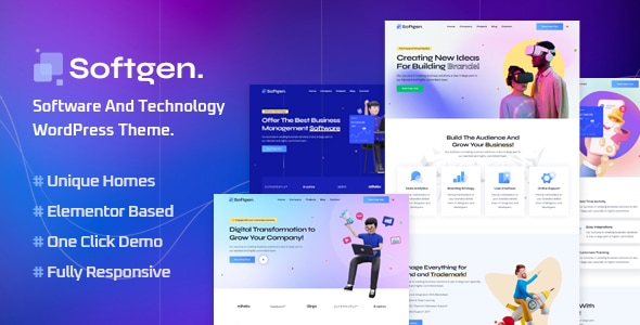 Softgen - Software & Technology WordPress Theme