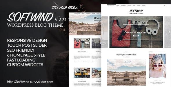 SoftWind - SEO Friendly WordPress Blog Theme