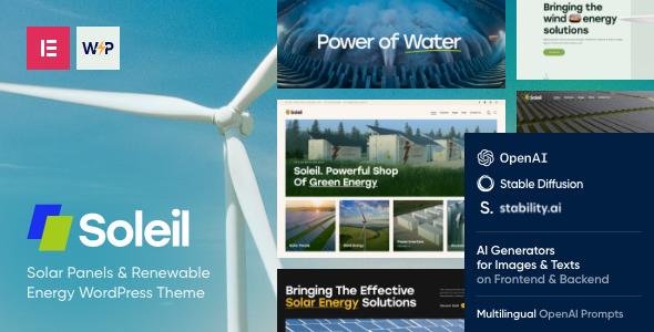 Soleil - Solar Panels WordPress Theme