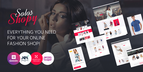 SolosShopy - Fashion Shop Elementor WooCommerce Theme