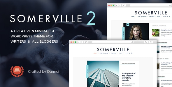 Somerville - Minimalist & Typography-First WordPress Theme for Writers