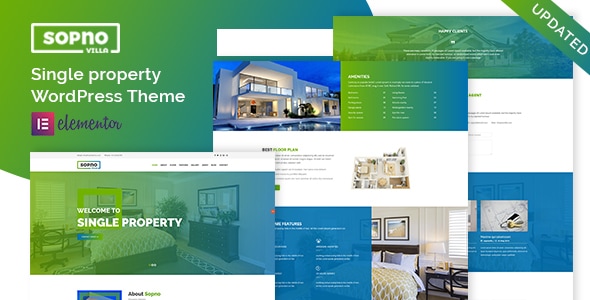 Sopnovilla – Single Property WordPress Theme