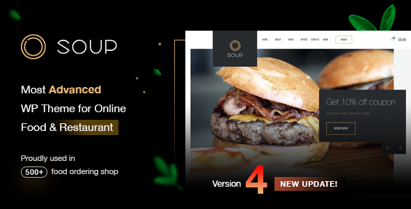 Soup - Online Food & Restaurant WP Theme