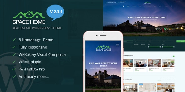 Space Home - Real Estate WordPress Theme