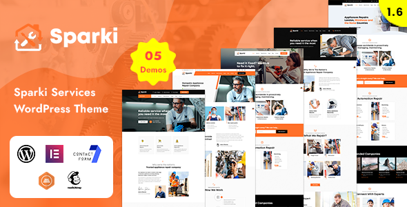 Sparki - Service Repair WordPress Theme